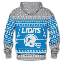 Load image into Gallery viewer, Detroit Lions 3d Hoodie Christmas Edition