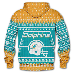 Miami Dolphins Hoodie Christmas Edition