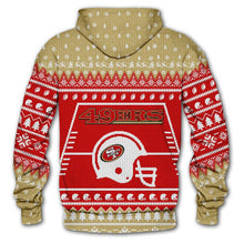 Load image into Gallery viewer, San Francisco 49ers 3d Hoodie Christmas Edition