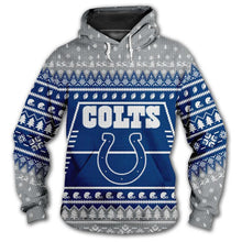 Load image into Gallery viewer, Indianapolis Colts 3d Hoodie Christmas Edition