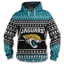 Load image into Gallery viewer, Jacksonville Jaguars 3d Hoodie Christmas Edition
