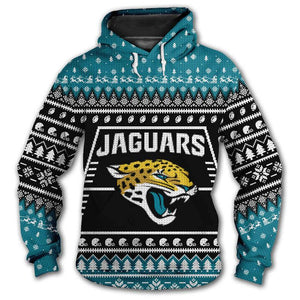 Jacksonville Jaguars 3d Hoodie Christmas Edition