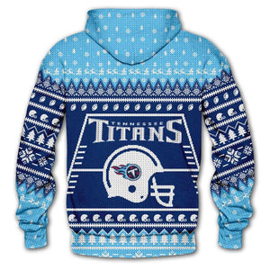 Tennessee Titans 3d Hoodie Christmas Edition