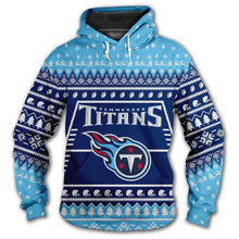 Load image into Gallery viewer, Tennessee Titans 3d Hoodie Christmas Edition