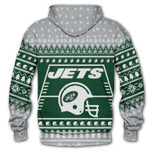 Load image into Gallery viewer, New York Jets 3d Hoodie Christmas Edition