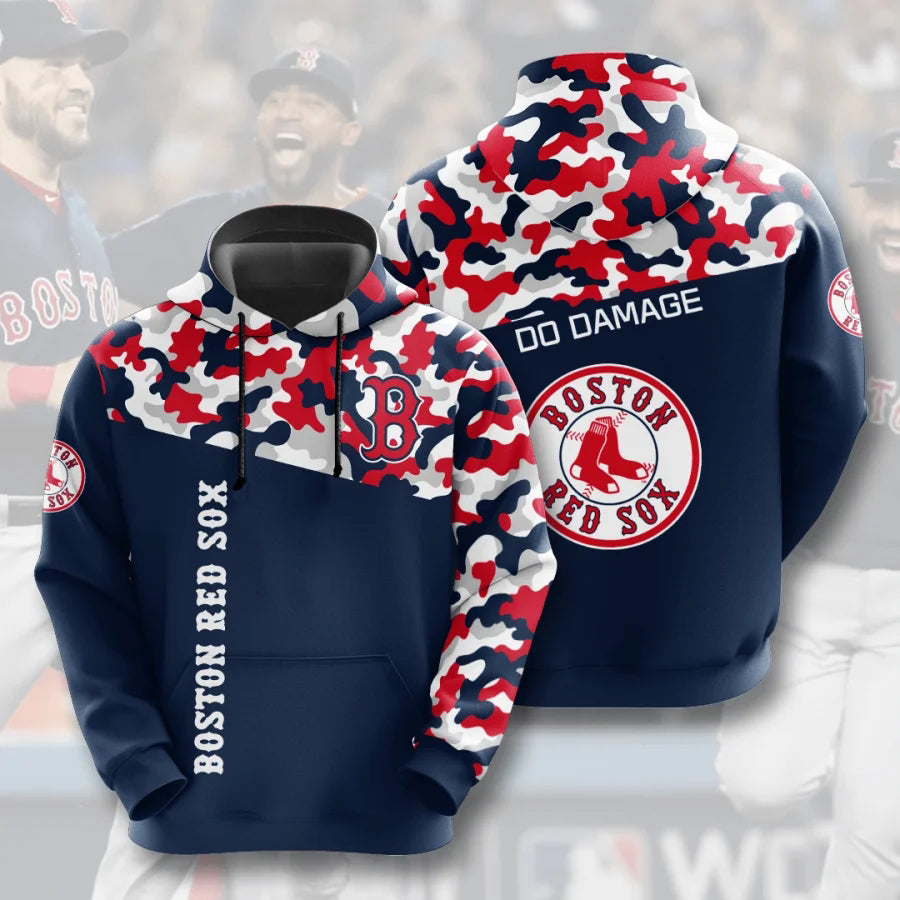 Boston Red Sox Casual Camouflage Hoodie