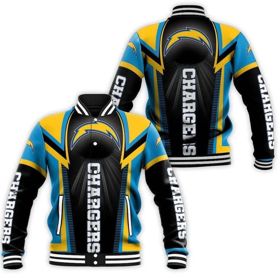 Los Angeles Chargers Casual 3D Letterman Jacket