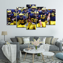 Load image into Gallery viewer, Michigan Wolverines Football Team Up Canvas