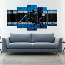 Load image into Gallery viewer, Carolina Panthers Rough Look Wall Canvas 1