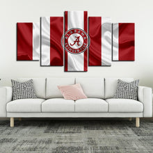 Load image into Gallery viewer, Alabama Crimson Tide Football Fabric Look Canvas