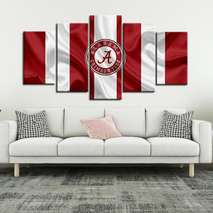 Alabama Crimson Tide Football Fabric Look Canvas