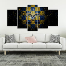 Load image into Gallery viewer, Michigan Wolverines Football Aluminate 5 Pieces Painting Canvas