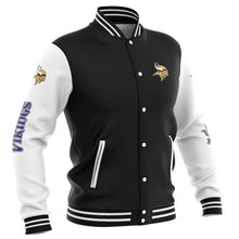 Load image into Gallery viewer, Minnesota Vikings Casual Letterman Jacket