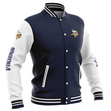 Load image into Gallery viewer, Minnesota Vikings Casual Letterman Jacket