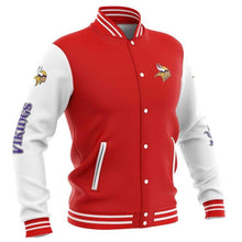 Load image into Gallery viewer, Minnesota Vikings Casual Letterman Jacket