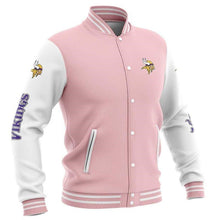 Load image into Gallery viewer, Minnesota Vikings Casual Letterman Jacket