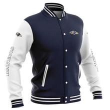 Load image into Gallery viewer, Baltimore Ravens Casual Letterman Jacket