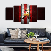 Load image into Gallery viewer, Alabama Crimson Tide Football Metal Look Canvas