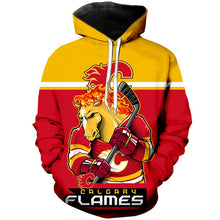 Load image into Gallery viewer, Calgary Flames 3D Hoodie
