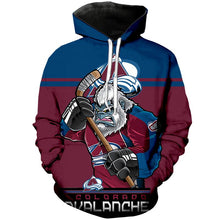 Load image into Gallery viewer, Colorado Avalanche 3D Hoodie