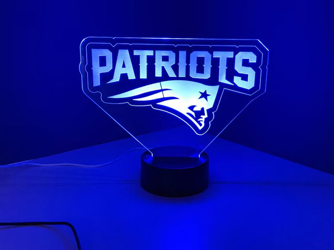 New England Patriots 3D LED Lamp 3