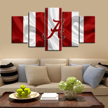Load image into Gallery viewer, Alabama Crimson Tide Football Fabric Look 5 Pieces Painting Canvas-2