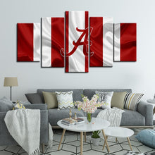 Load image into Gallery viewer, Alabama Crimson Tide Football Fabric Look Canvas 2