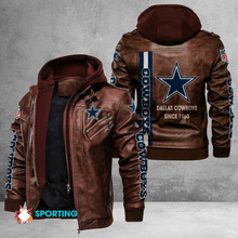Load image into Gallery viewer, Dallas Cowboys Casual Leather Jacket