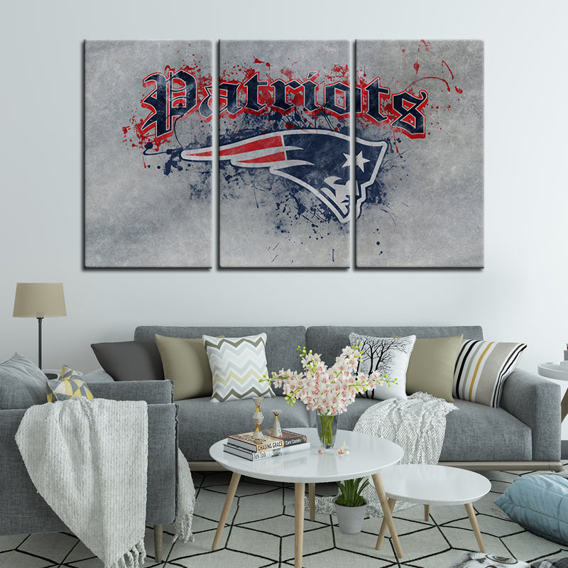 New England Patriots Wall Art Canvas