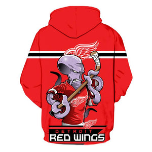 Detroit Red Wings 3D Hoodie