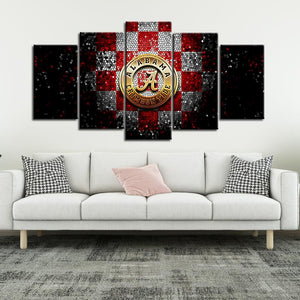Alabama Crimson Tide Football Aluminate Canvas