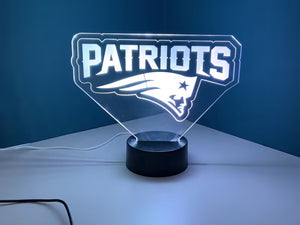 New England Patriots 3D LED Lamp 3