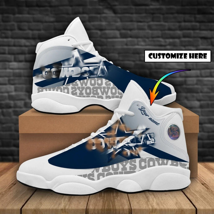 Dallas Cowboys Casual 3D Air Jordon Shoes