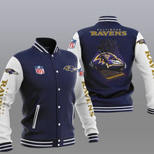 Load image into Gallery viewer, Baltimore Ravens Casual 3D Letterman Jacket