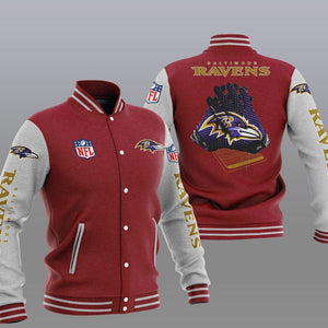 Baltimore Ravens Casual 3D Letterman Jacket