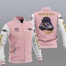 Load image into Gallery viewer, Baltimore Ravens Casual 3D Letterman Jacket