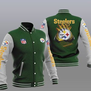 Pittsburgh Steelers Casual 3D Letterman Jacket