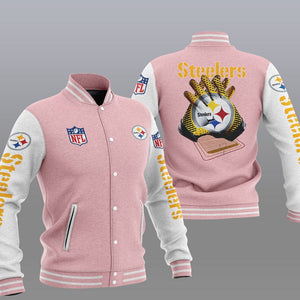 Pittsburgh Steelers Casual 3D Letterman Jacket