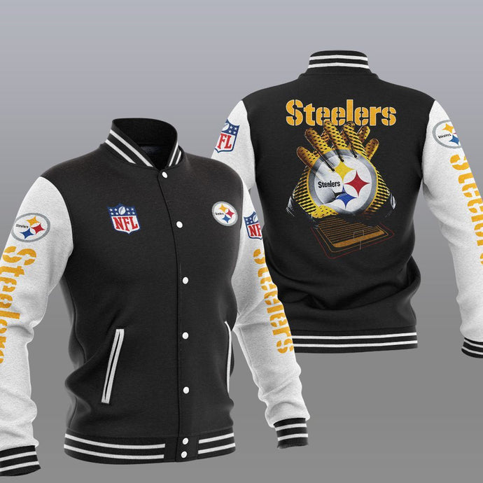 Pittsburgh Steelers Casual 3D Letterman Jacket