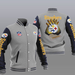 Pittsburgh Steelers Casual 3D Letterman Jacket