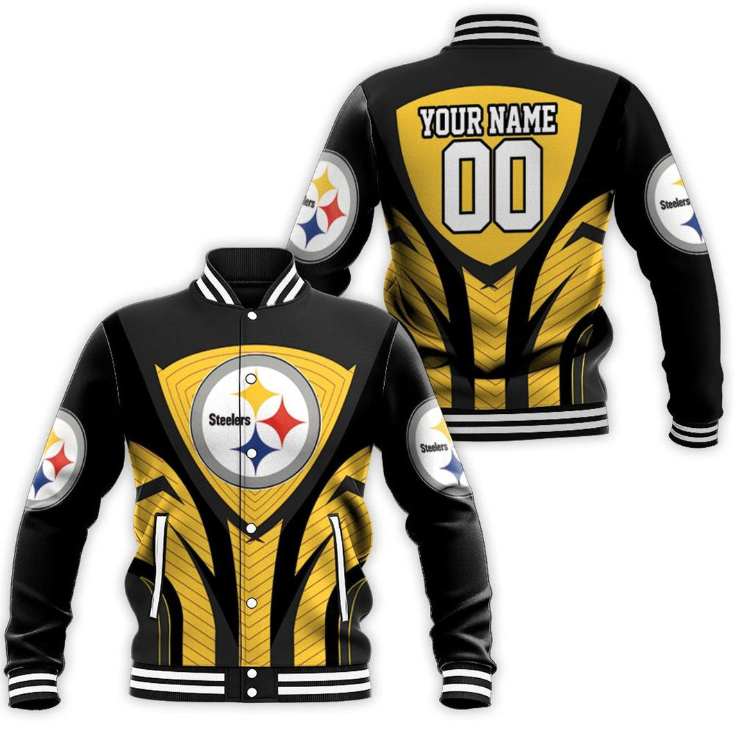 Pittsburgh Steelers Casual 3D Letterman Jacket