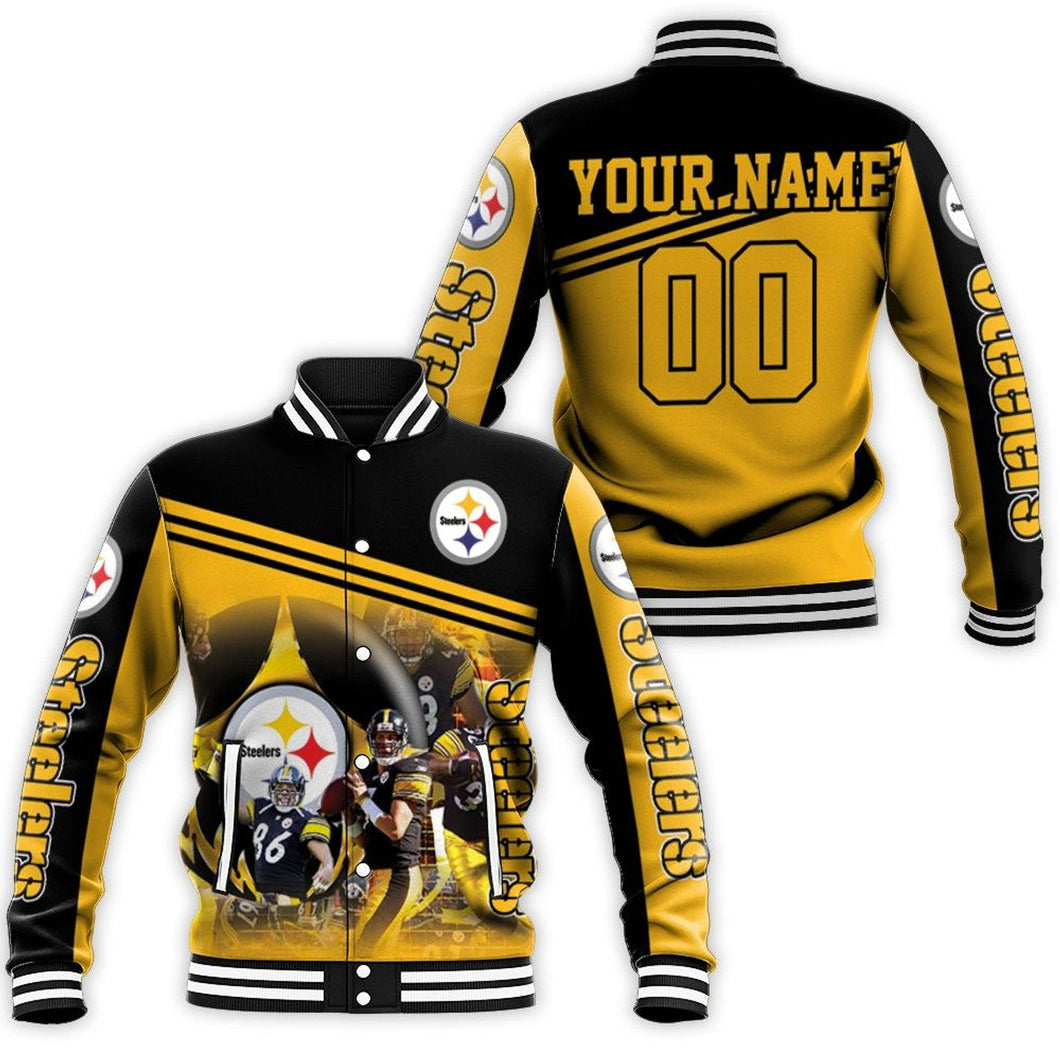 Pittsburgh Steelers Casual 3D Letterman Jacket