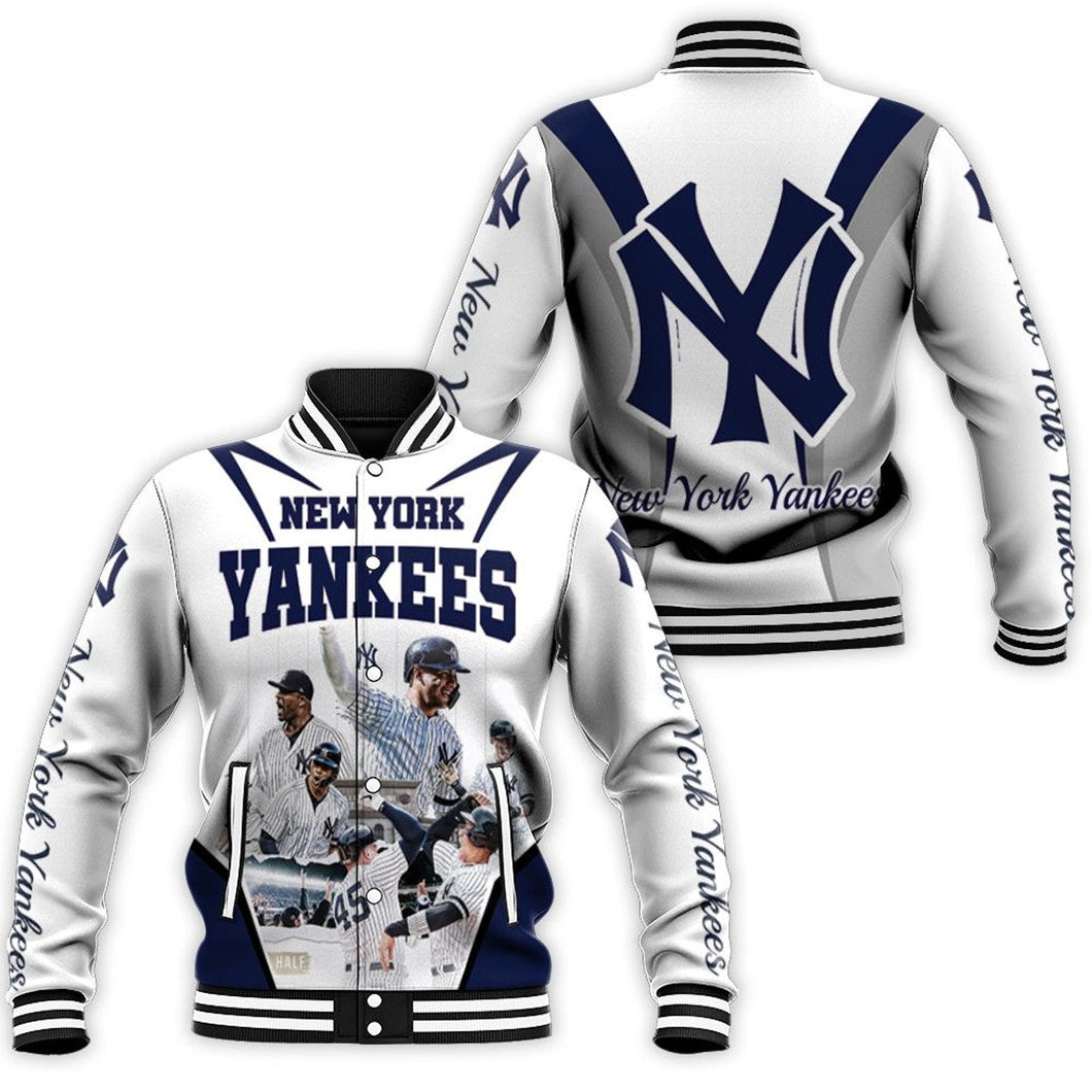 New York Yankees The Second Half Is When Pinstripes Are Earned Letterman Jacket