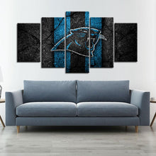 Load image into Gallery viewer, Carolina Panthers Rock Style Wall Canvas 1
