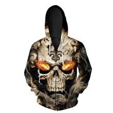 Load image into Gallery viewer, New Orleans Saints 3D Skull Hoodie