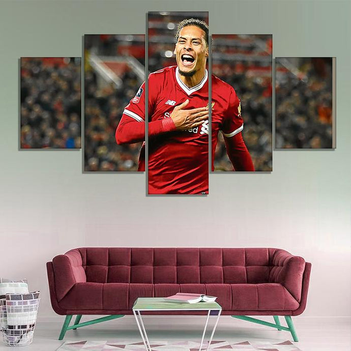 Virgil van Dijk Liverpool  F.C Wall Art Canvas