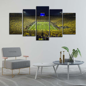 Michigan Wolverines Football Stadium Canvas 2