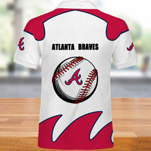 Load image into Gallery viewer, Atlanta Braves Casual Polo Shirt