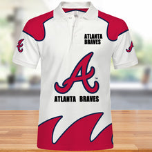 Load image into Gallery viewer, Atlanta Braves Casual Polo Shirt