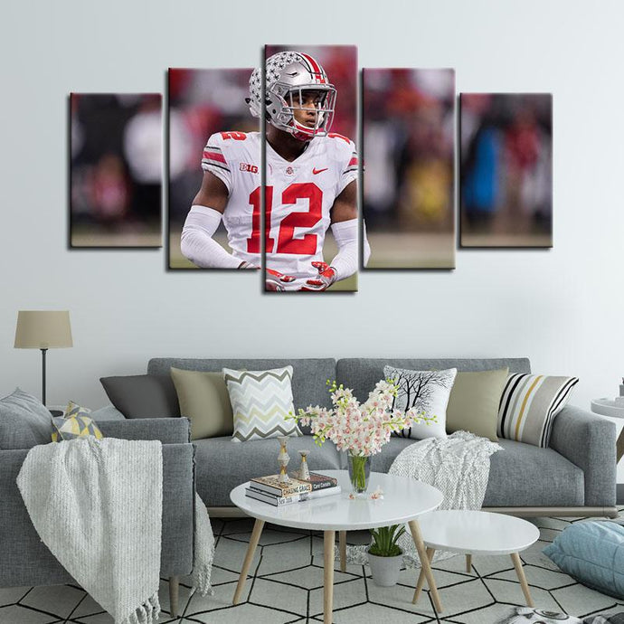 Denzel Ward Ohio State Buckeyes 5 Pieces Painting Canvas